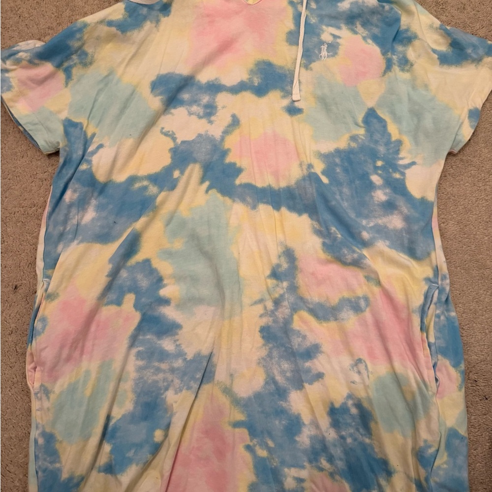 polo ralph lauren tie dye beach cover up
